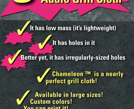 Audio Grill Cloth Infographic